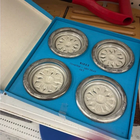 Silver Coaster Set - Picture 6 of 6